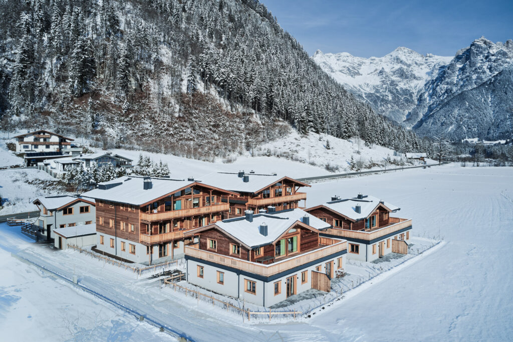 Außenansicht Apartmenthaus in St. Ulrich am Pillersee gebaut von Generalunternehmer LW-Immo