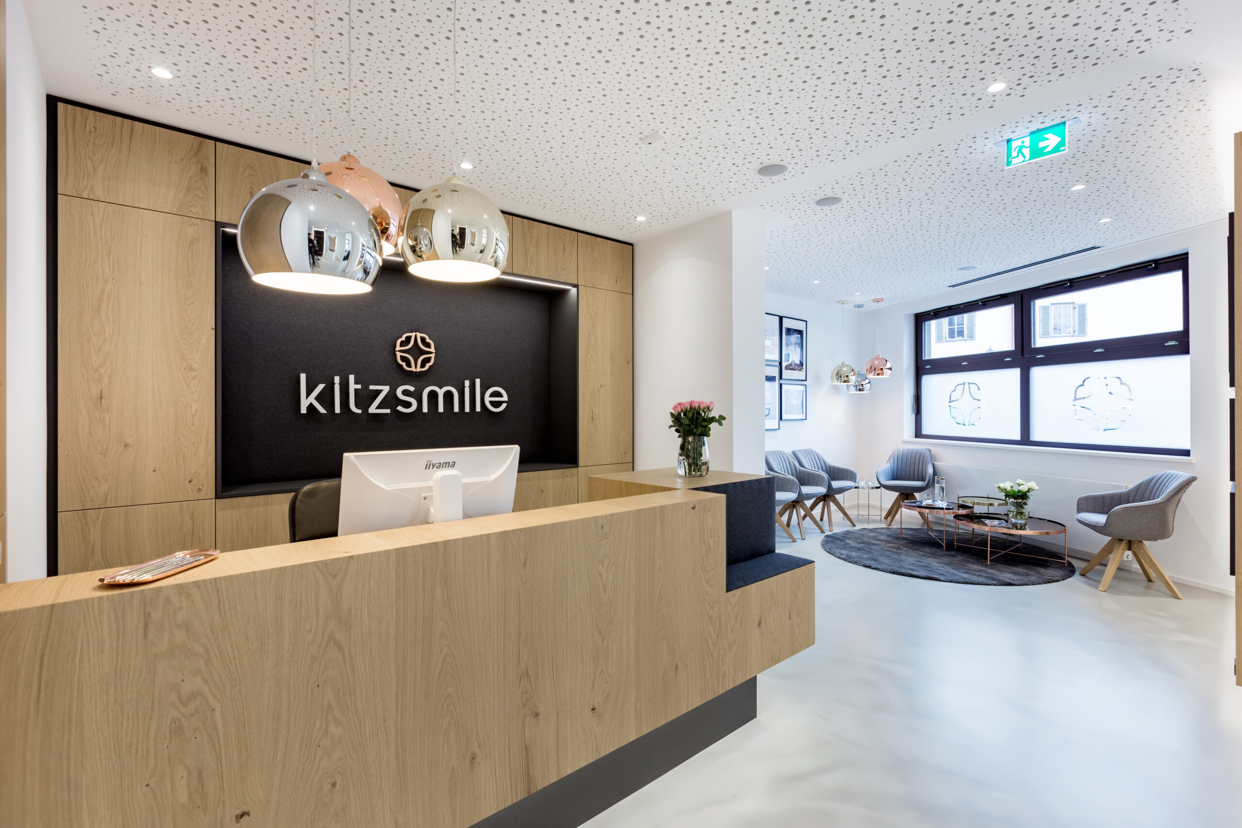 Empfangsbereich Kitzsmile in Kitzbühel gebaut von Bauträger LW-Immo